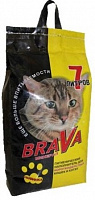 Brava впитывающий наполнитель для гладкошерстных кошек и котят (жёлтый), 7 л